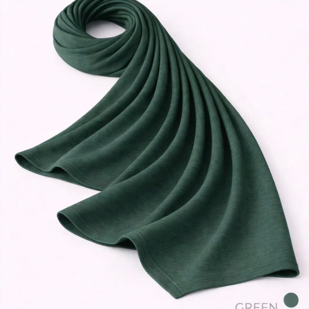 Premium Jersey Hijab - Black - Double Stitch
